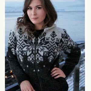 Kidka Icelandic Hooded Cardigan